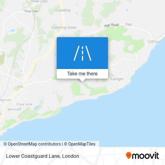 Lower Coastguard Lane map