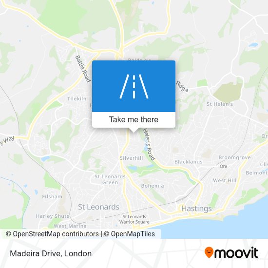 Madeira Drive map
