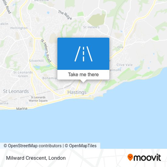 Milward Crescent map