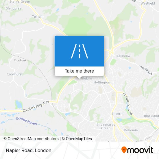 Napier Road map