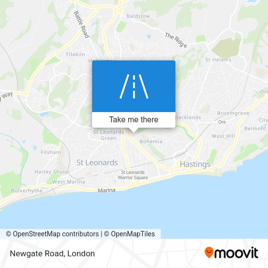 Newgate Road map