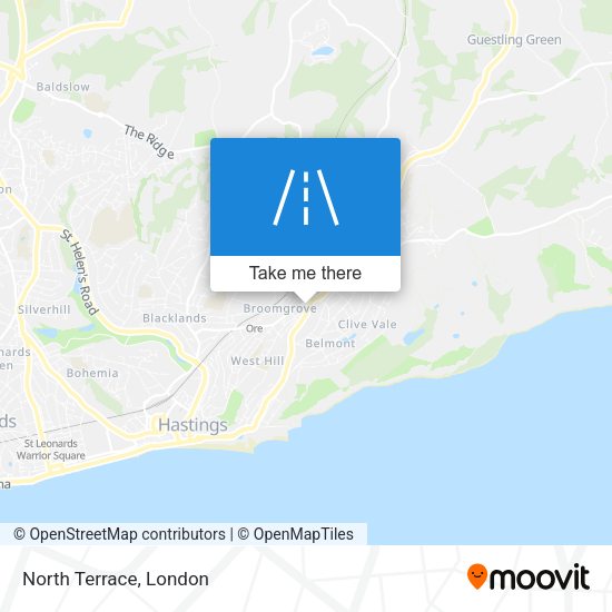North Terrace map