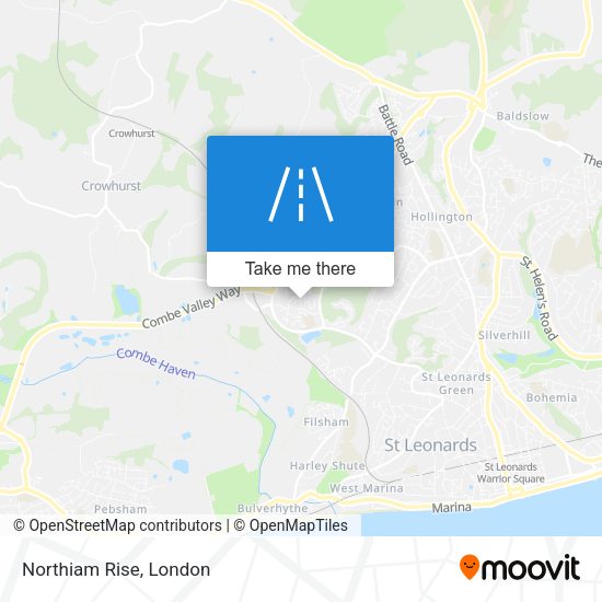 Northiam Rise map