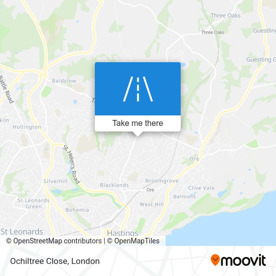 Ochiltree Close map