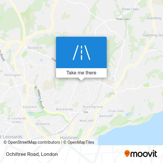 Ochiltree Road map