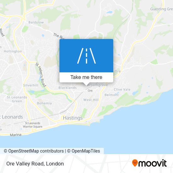 Ore Valley Road map