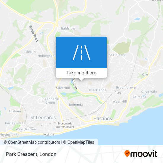 Park Crescent map