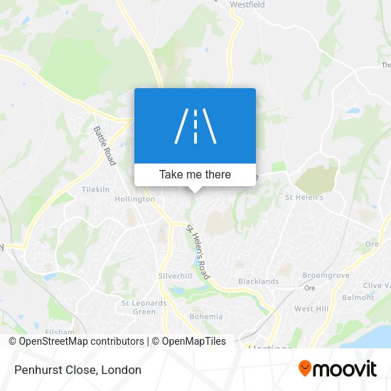 Penhurst Close map