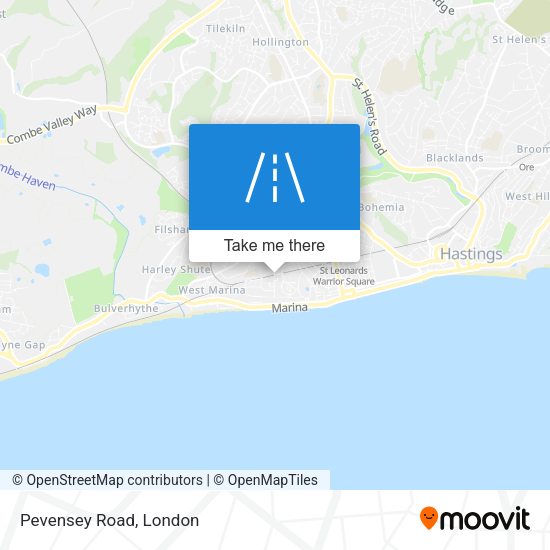 Pevensey Road map