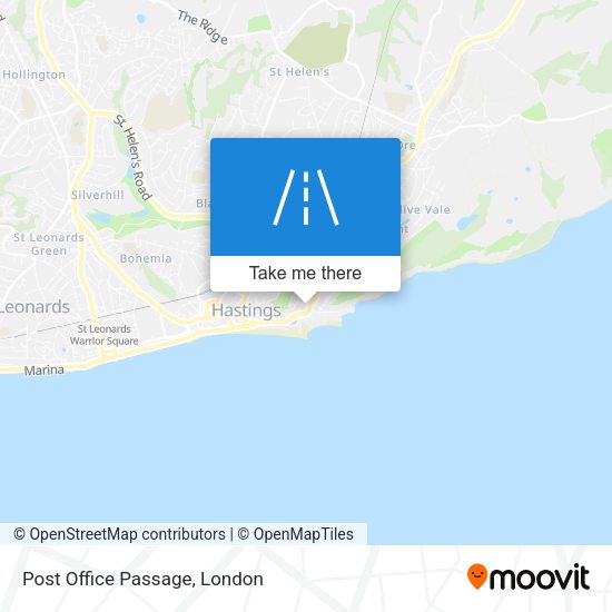 Post Office Passage map