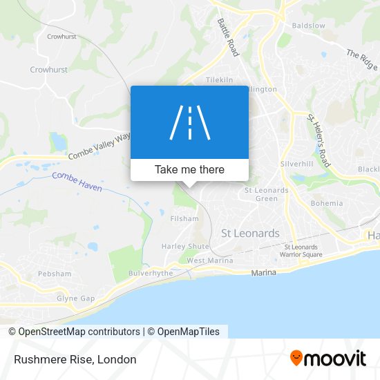 Rushmere Rise map