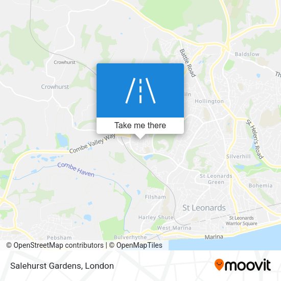 Salehurst Gardens map