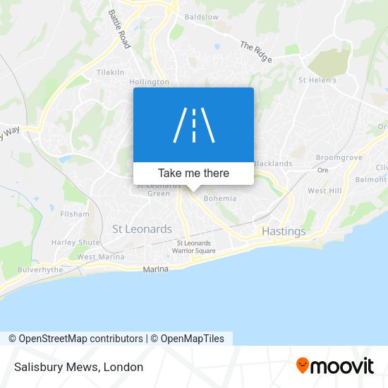 Salisbury Mews map