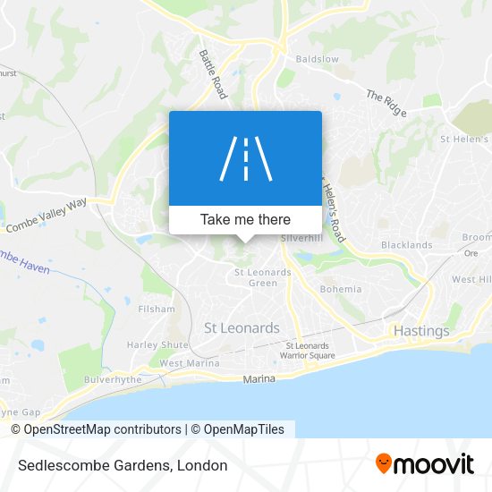Sedlescombe Gardens map