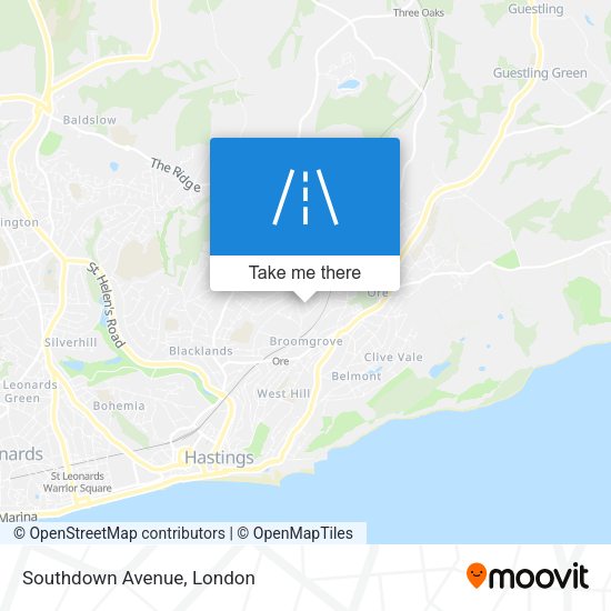 Southdown Avenue map