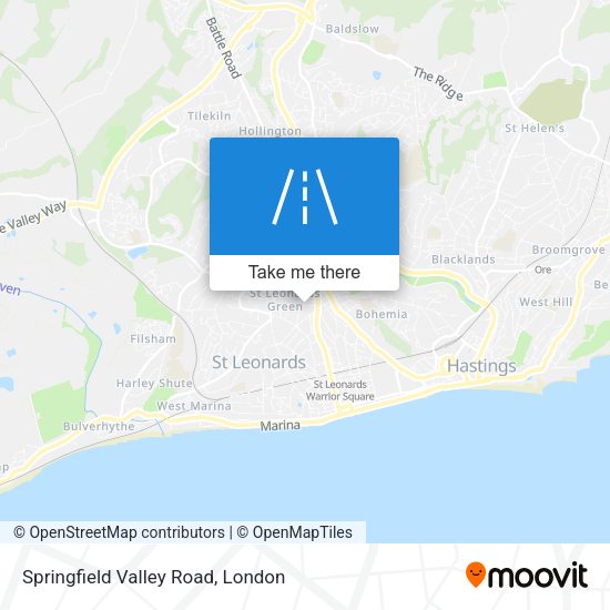 Springfield Valley Road map