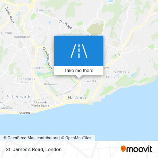 St. James's Road map