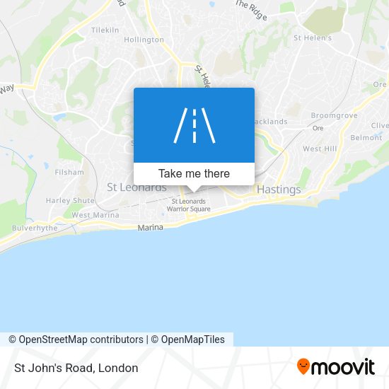 St John's Road map