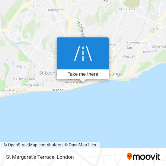 St Margaret's Terrace map