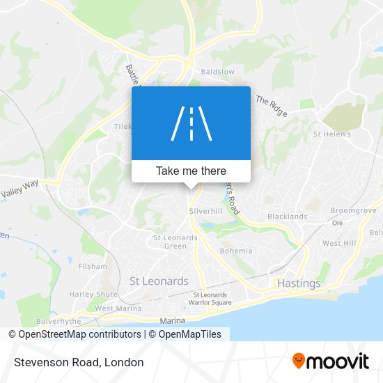 Stevenson Road map