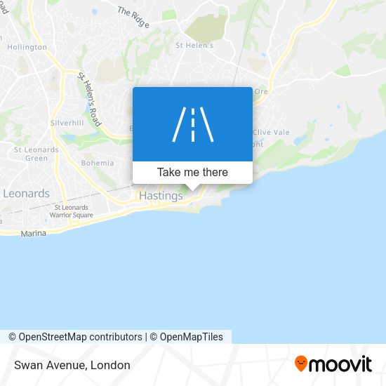 Swan Avenue map