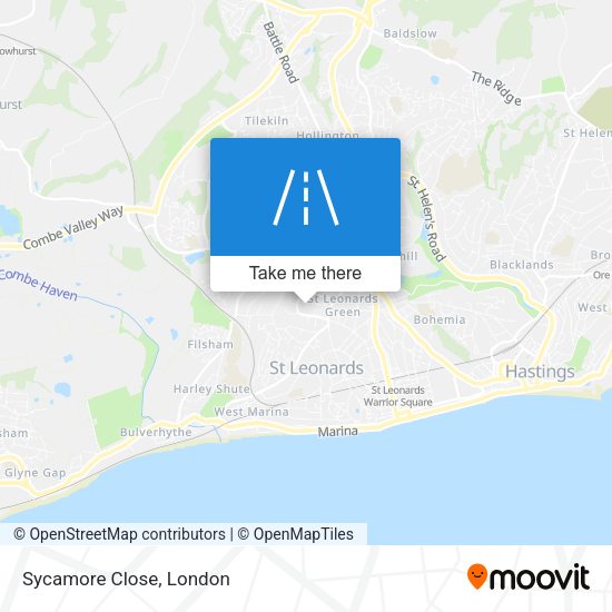Sycamore Close map