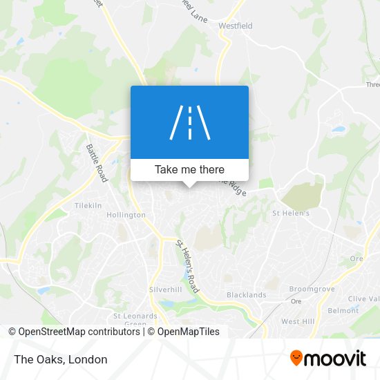 The Oaks map
