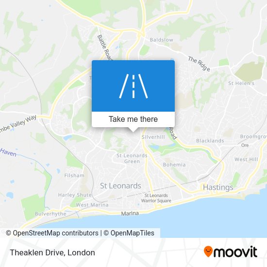 Theaklen Drive map