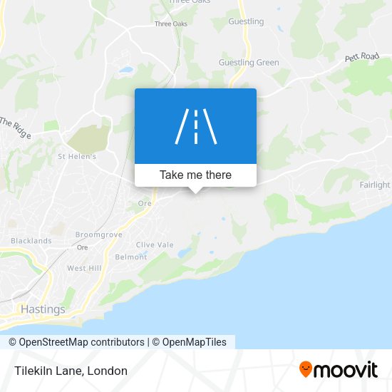 Tilekiln Lane map