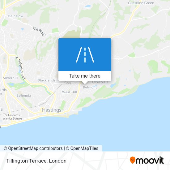 Tillington Terrace map