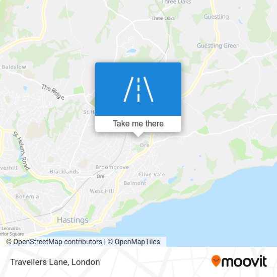 Travellers Lane map