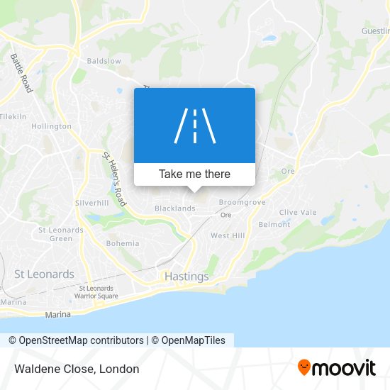 Waldene Close map