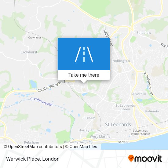 Warwick Place map