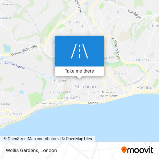 Wellis Gardens map