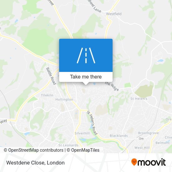 Westdene Close map