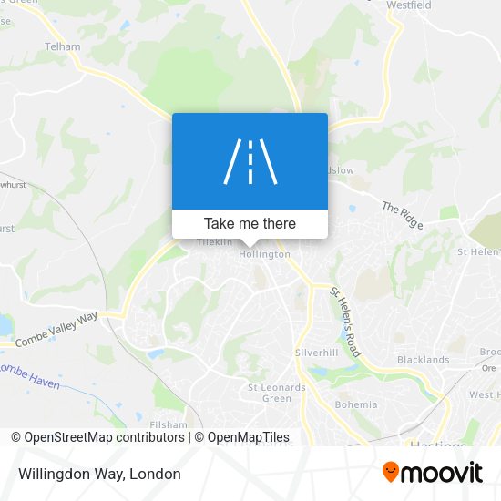 Willingdon Way map