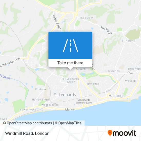 Windmill Road map