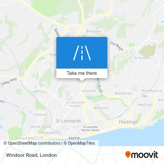 Windsor Road map