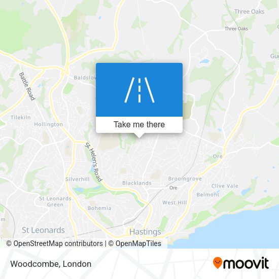 Woodcombe map