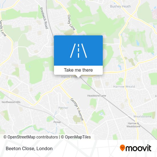 Beeton Close map