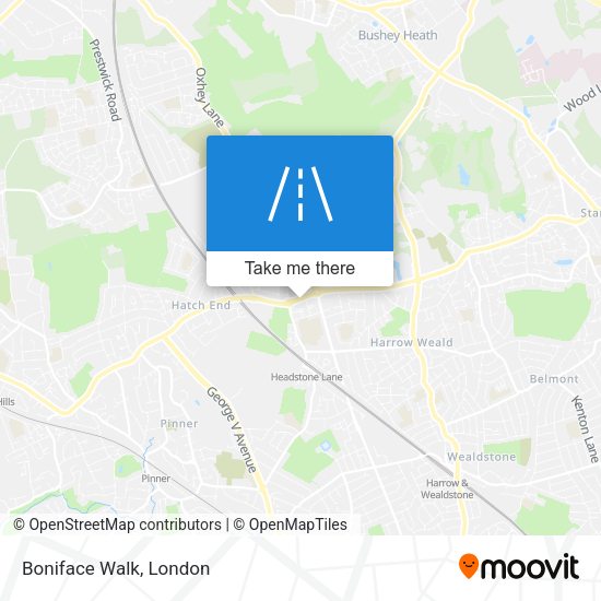 Boniface Walk map