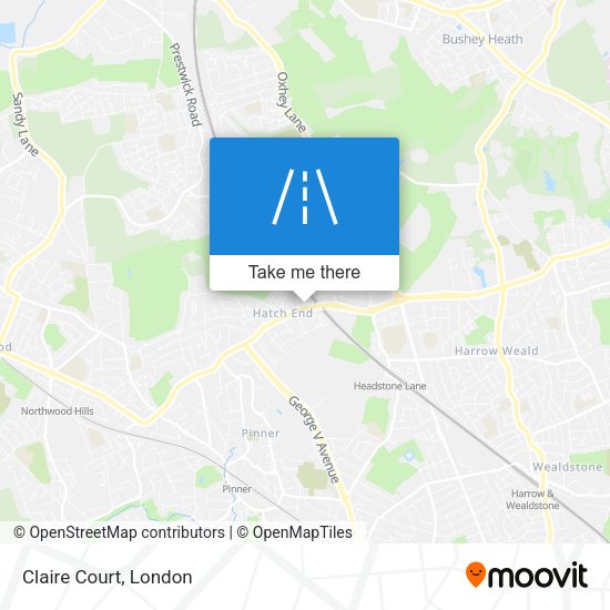 Claire Court map