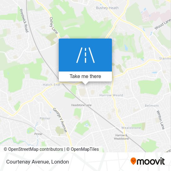 Courtenay Avenue map