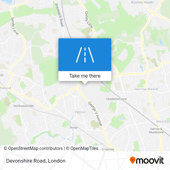 Devonshire Road map