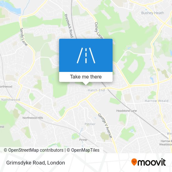 Grimsdyke Road map