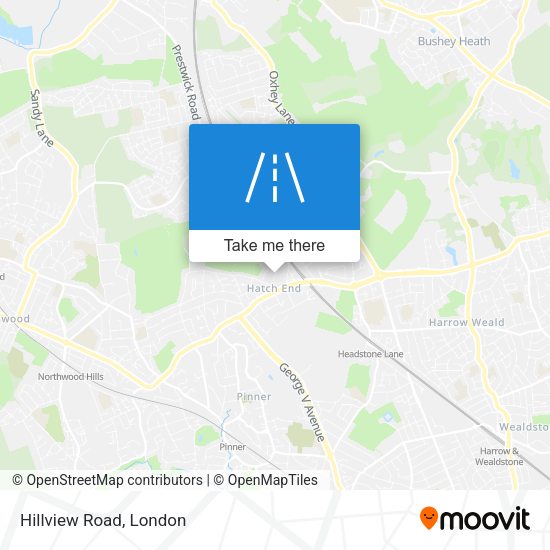 Hillview Road map