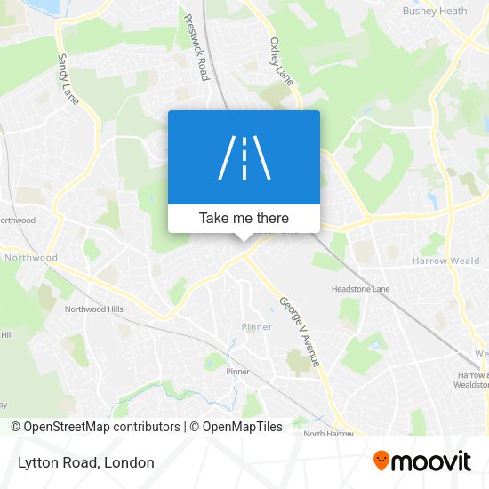 Lytton Road map