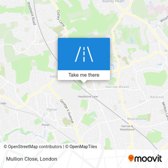 Mullion Close map