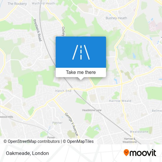 Oakmeade map
