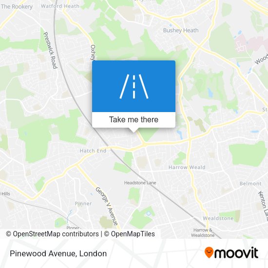 Pinewood Avenue map